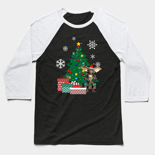 Gremlin Around The Christmas Tree Baseball T-Shirt by Nova5